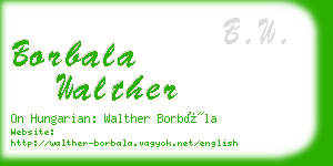 borbala walther business card